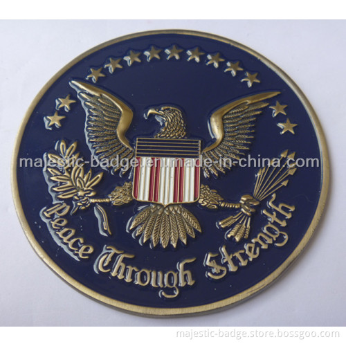 3D Gold Plating Military Coin